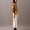 Stretch Satin Midi Skirt