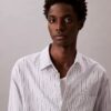 Stripe Cotton Poplin Button-Down Shirt