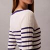Stripe Long Sleeve Rib Mini Dress