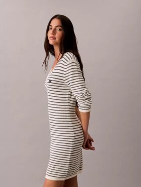Stripe Rib Mini Dress