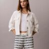 Stripe Rib Pull-On Shorts