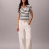 Stripe Rib Slim Polo Shirt Stripe Rib Slim Polo Shirt