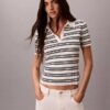 Stripe Rib Slim Polo Shirt Stripe Rib Slim Polo Shirt