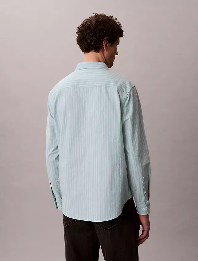 Stripe Slim Relaxed Button-Down Shirt Stripe Slim Relaxed Button-Down Shirt