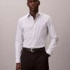 Stripe Tech Stretch Slim Button-Down Shirt