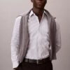 Stripe Tech Stretch Slim Button-Down Shirt