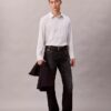 Stripe Viscose Blend Relaxed Button-Down Shirt Stripe Viscose Blend Relaxed Button-Down Shirt