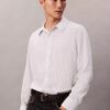 Stripe Viscose Blend Relaxed Button-Down Shirt Stripe Viscose Blend Relaxed Button-Down Shirt