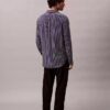 Stripe Viscose Blend Relaxed Button-Down Shirt Stripe Viscose Blend Relaxed Button-Down Shirt