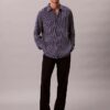 Stripe Viscose Blend Relaxed Button-Down Shirt Stripe Viscose Blend Relaxed Button-Down Shirt