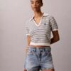 Striped Stitch Polo Shirt