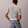 Striped Stitch Polo Shirt