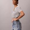 Striped Stitch Polo Shirt