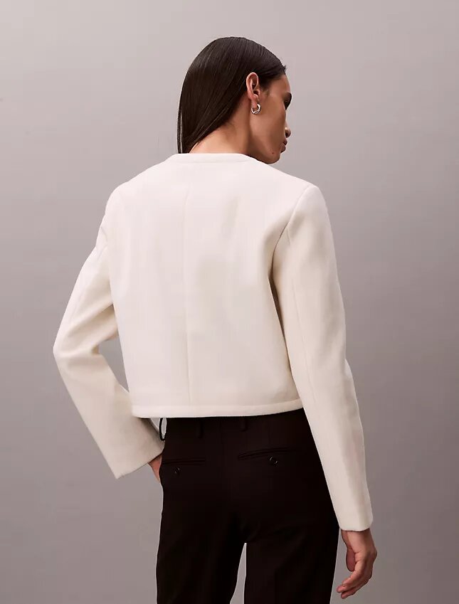 Structured Collarless Jacket Structured Collarless Jacket