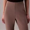 Tailored Knit Flared Pull-On Pants