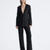 Tailored Wide Leg Trousers