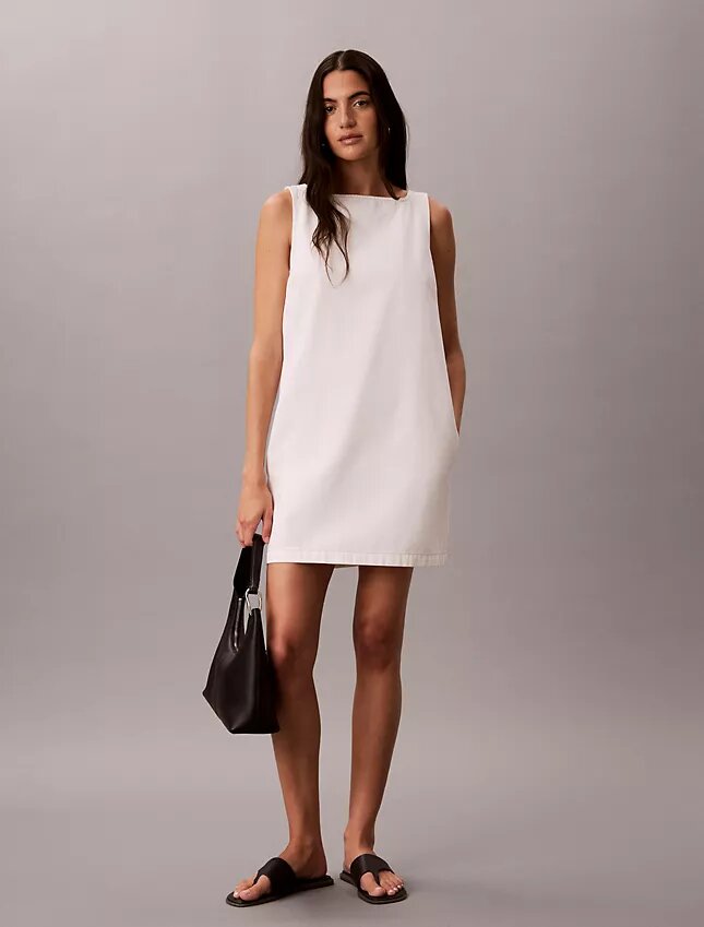 V-Neck Denim Shift Dress V-Neck Denim Shift Dress