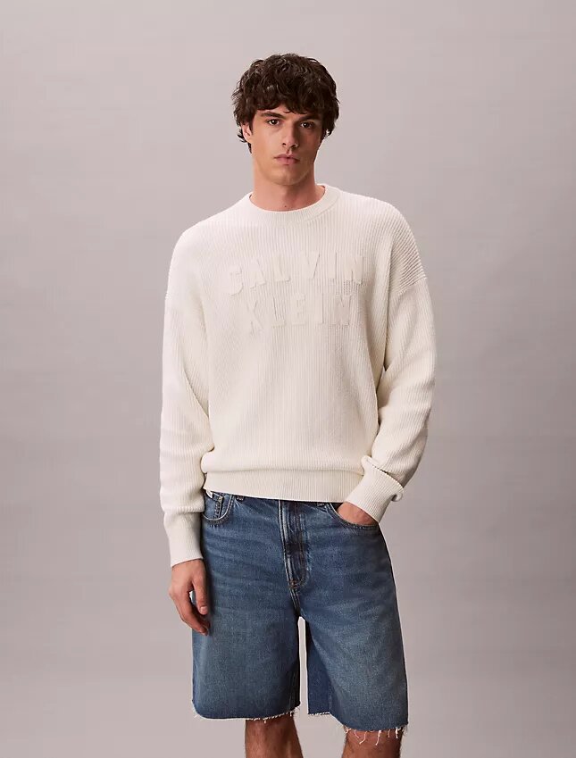 Varsity Logo Graphic Relaxed Sweater Varsity Logo Graphic Relaxed Sweater