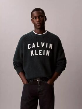 Varsity Logo Graphic Relaxed Sweater