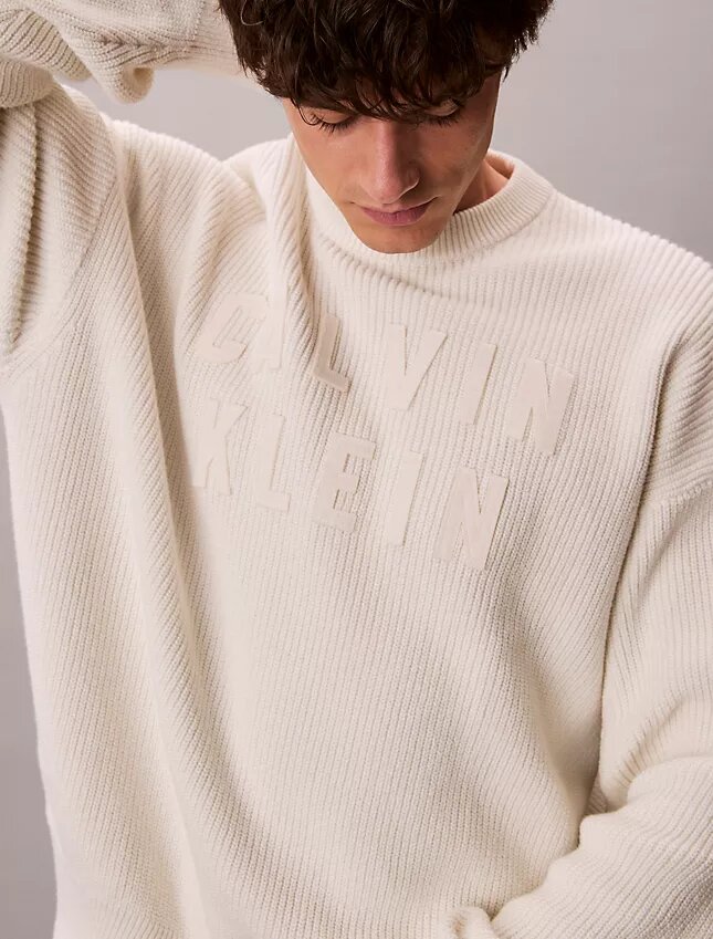 Varsity Logo Graphic Relaxed Sweater Varsity Logo Graphic Relaxed Sweater