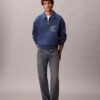 Varsity Monogram Logo Quarter Zip Sweatshirt