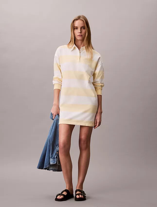 Varsity Stripe Mini Polo Dress Varsity Stripe Mini Polo Dress