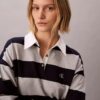 Varsity Stripe Mini Polo Dress