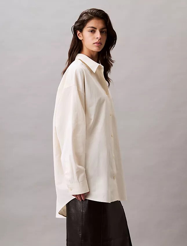 Viscose Blend Relaxed Button-Down Shirt Viscose Blend Relaxed Button-Down Shirt