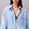 Viscose Blend Relaxed Button-Down Shirt Viscose Blend Relaxed Button-Down Shirt