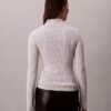 Viscose Blend Rib Mock Neck Sweater Viscose Blend Rib Mock Neck Sweater
