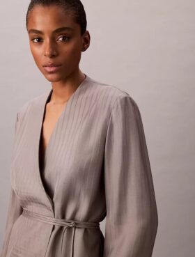 Viscose Jacquard Wrap Blazer Viscose Jacquard Wrap Blazer