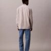 Viscose Nylon Blend Stripe Relaxed Button-Down Shirt Viscose Nylon Blend Stripe Relaxed Button-Down Shirt