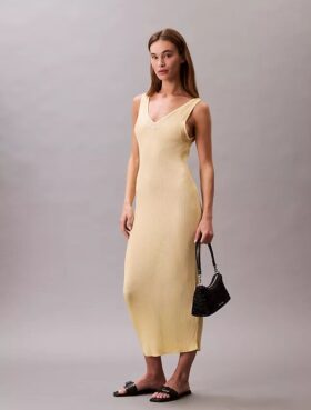 Viscose Rib Midi Dress Viscose Rib Midi Dress
