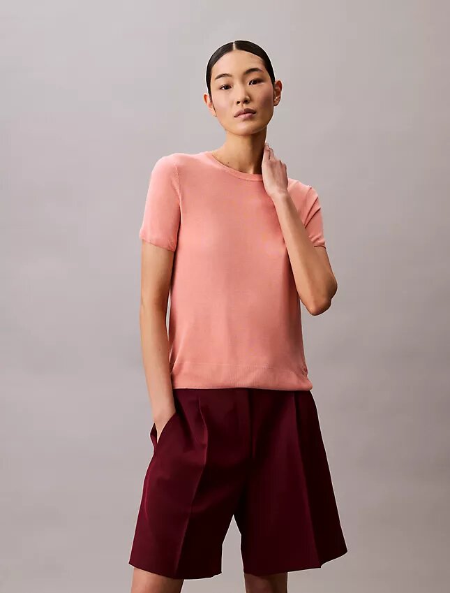 Viscose Short Sleeve Sweater Viscose Short Sleeve Sweater