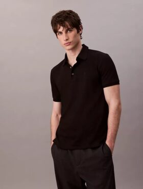 Waffle Knit Classic Polo Shirt