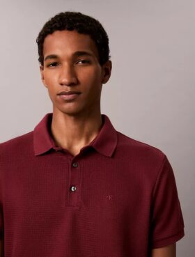 Waffle Knit Classic Polo Shirt