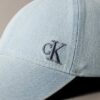 Washed Denim Embroidered Logo Baseball Cap Washed Denim Embroidered Logo Baseball Cap