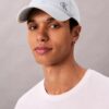 Washed Denim Embroidered Logo Baseball Cap Washed Denim Embroidered Logo Baseball Cap
