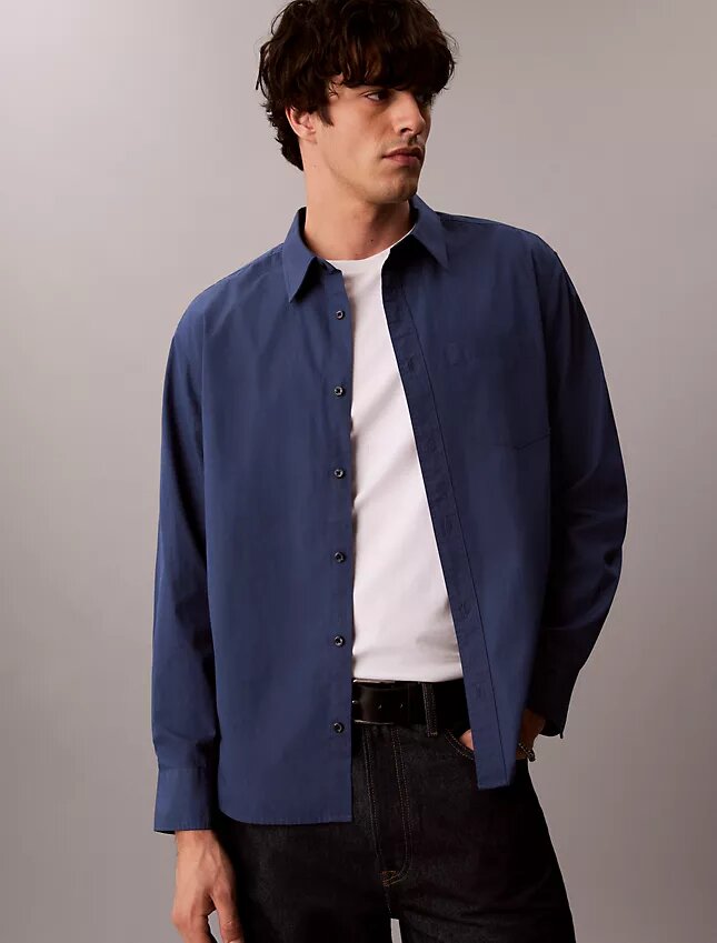 Washed Poplin Relaxed Button-Down Shirt Washed Poplin Relaxed Button-Down Shirt