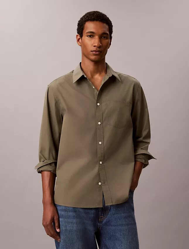 Washed Poplin Relaxed Button-Down Shirt Washed Poplin Relaxed Button-Down Shirt