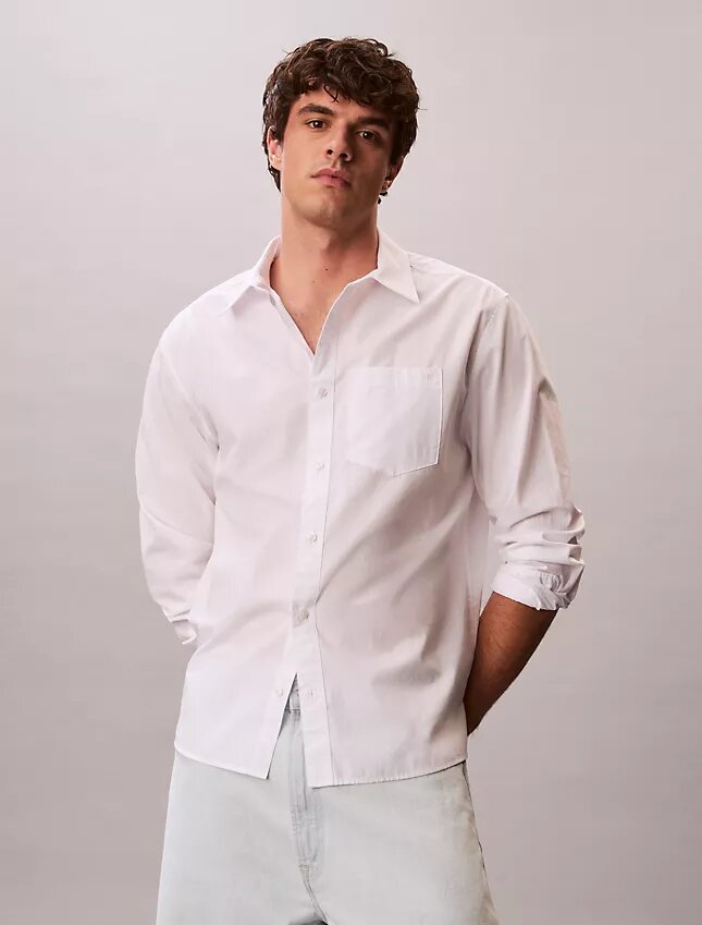 Washed Poplin Relaxed Button-Down Shirt Washed Poplin Relaxed Button-Down Shirt