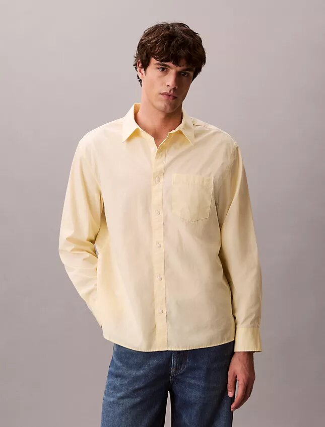 Washed Poplin Relaxed Button-Down Shirt Washed Poplin Relaxed Button-Down Shirt