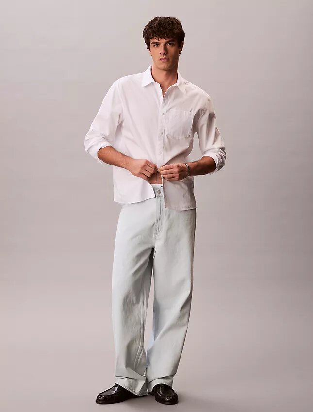 Washed Poplin Relaxed Button-Down Shirt Washed Poplin Relaxed Button-Down Shirt