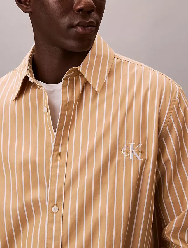 Washed Poplin Stripe Button-Down Shirt Washed Poplin Stripe Button-Down Shirt
