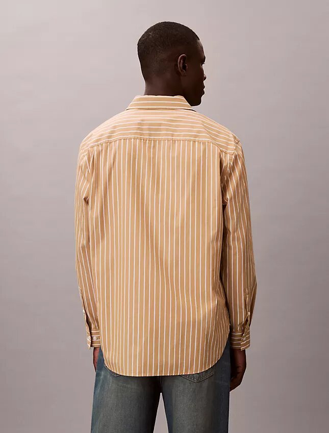 Washed Poplin Stripe Button-Down Shirt Washed Poplin Stripe Button-Down Shirt