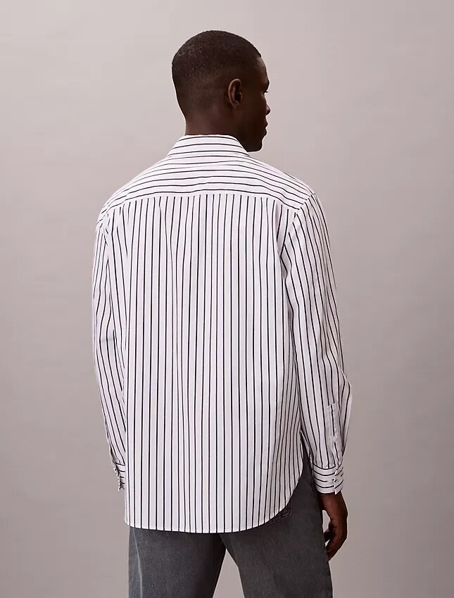 Washed Poplin Stripe Button-Down Shirt Washed Poplin Stripe Button-Down Shirt