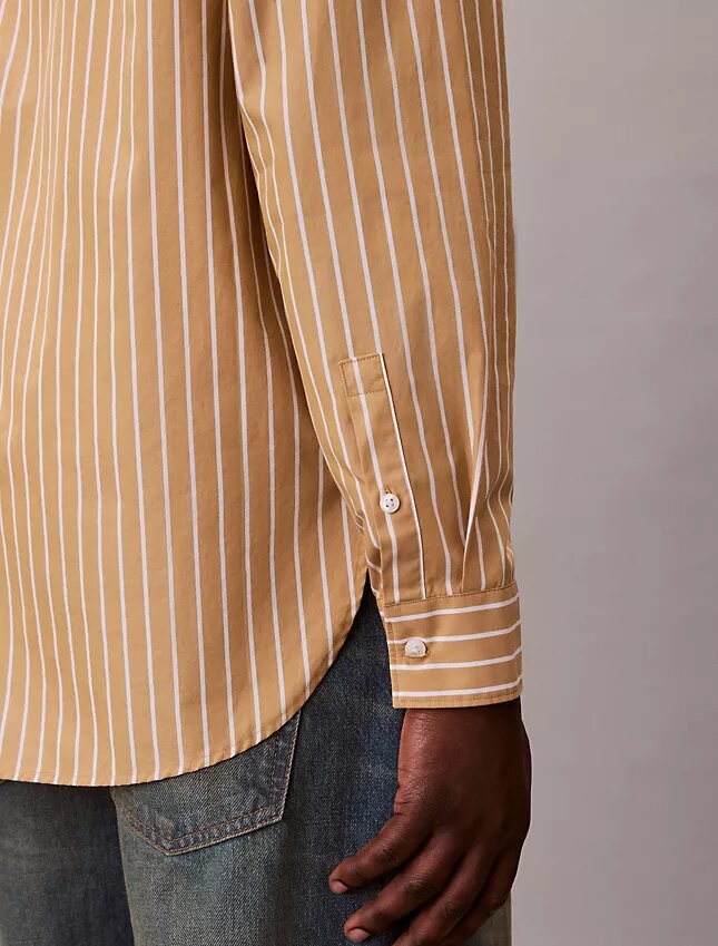 Washed Poplin Stripe Button-Down Shirt Washed Poplin Stripe Button-Down Shirt