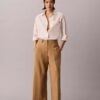Wide Leg Cropped Chino Pant