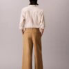 Wide Leg Cropped Chino Pant