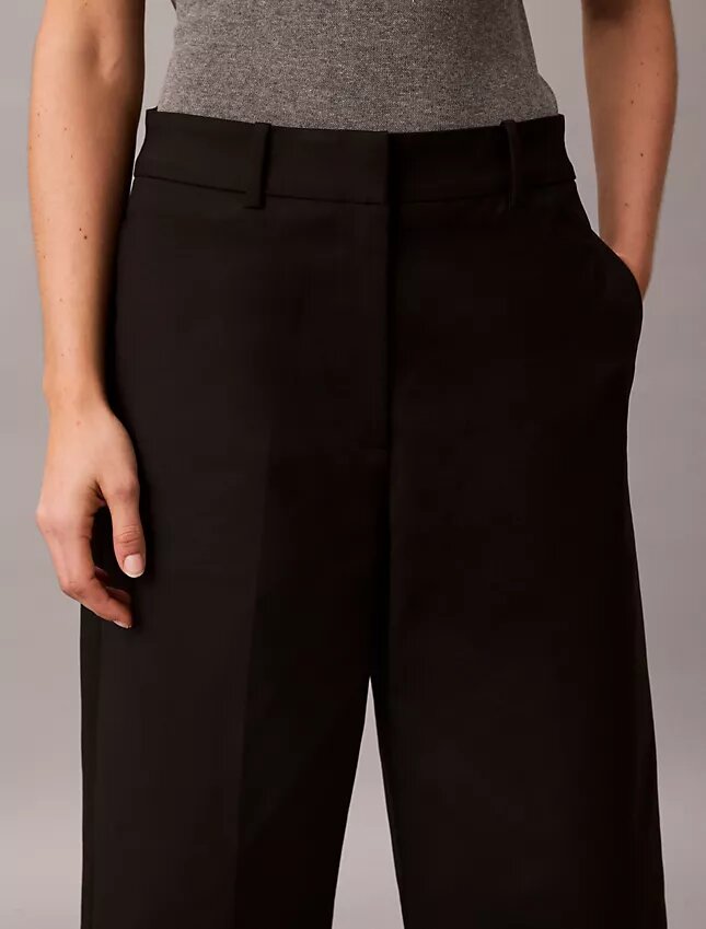 Wide Leg Cropped Chino Pant Wide Leg Cropped Chino Pant
